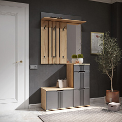 Вешалка Эмилия ЭЛ-6 дуб крафт золотой