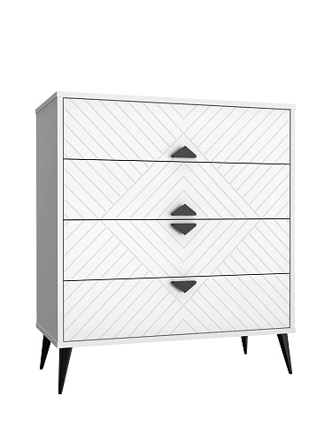 Комод Астрид АР-02 белый бриллиант/бланж