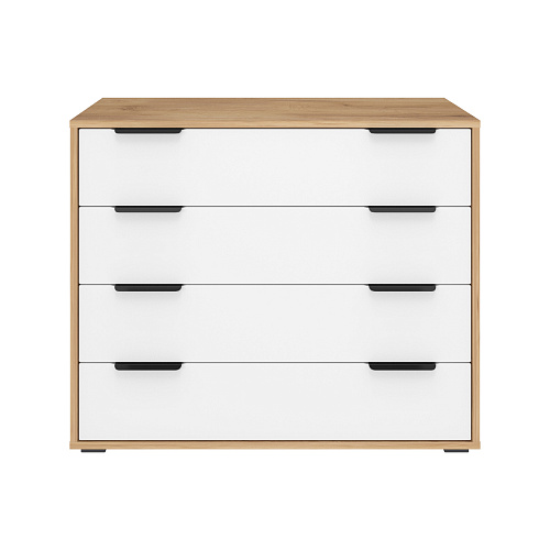 Комод Оптима ОП-04 дуб крафт золотой/меренга