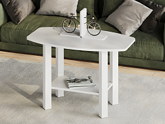 Стол журнальный С-500 белый структурный/белый