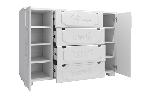 Комод ДримСтар ДС-13 белое дерево