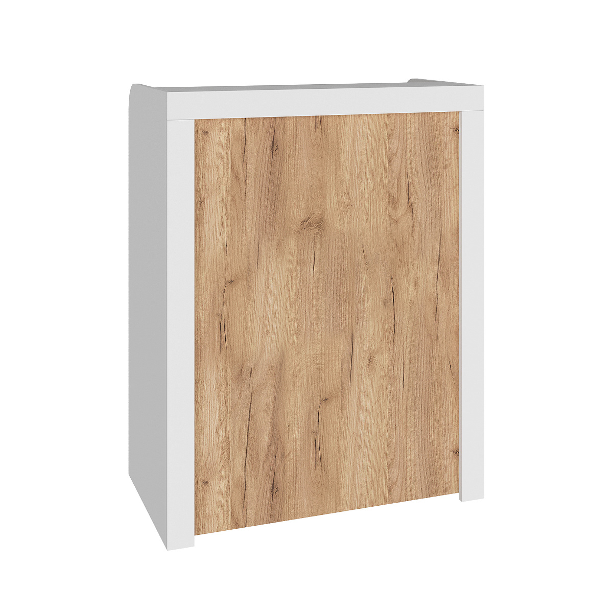 Тумба/ресепшн Р-01 белый структурный/дуб крафт золотой