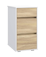 Тумба Оскар ОС-10 белый структурный/блэквуд ячменный