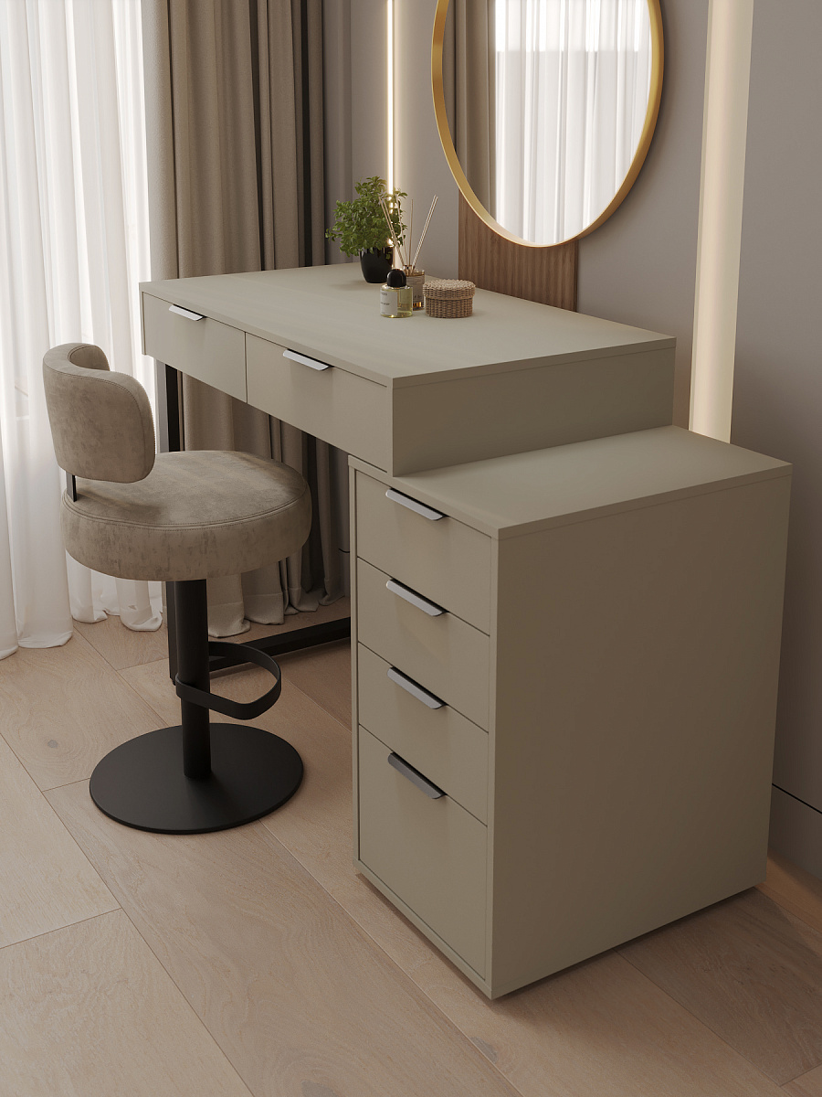 Стол Оптима ОП-18 глиняный серый/риолит