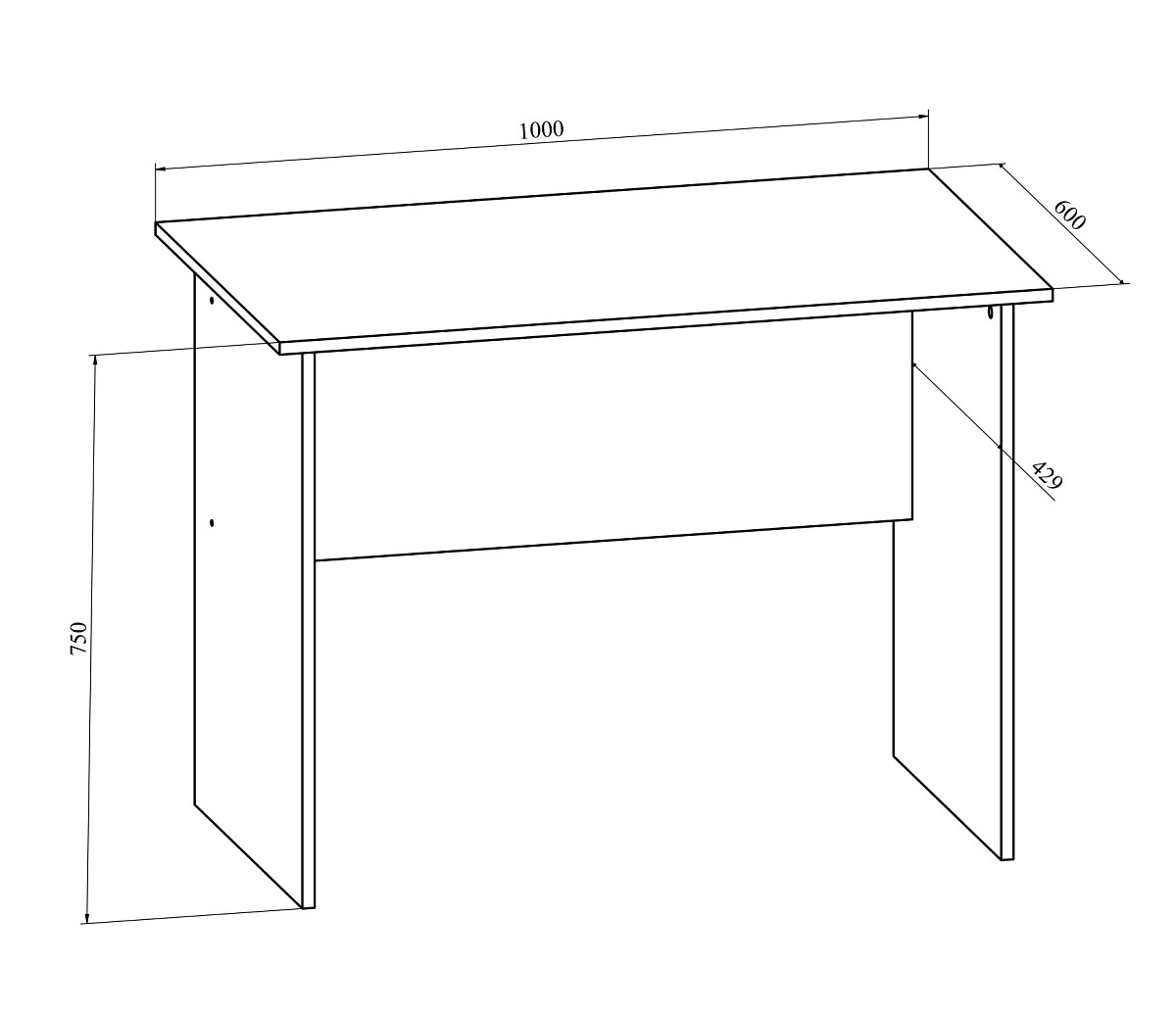 Стол письменный ОФ-111К северное дерево светлое