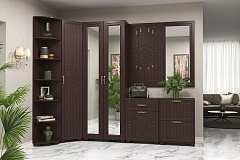 Шкаф угловой «Монблан» МБ-20К венге/орех шоколадный