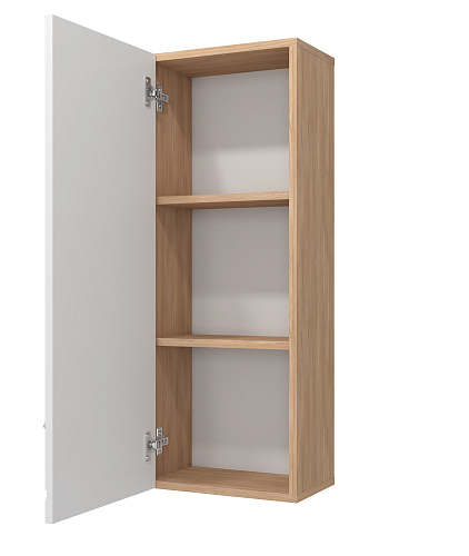 Шкаф навесной Милана МИЛ-2 дуб урбан янтарный/сатин белый