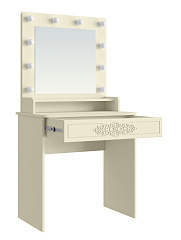 Туалетный столик с зеркалом Ассоль Лайт ТСН-4 ваниль