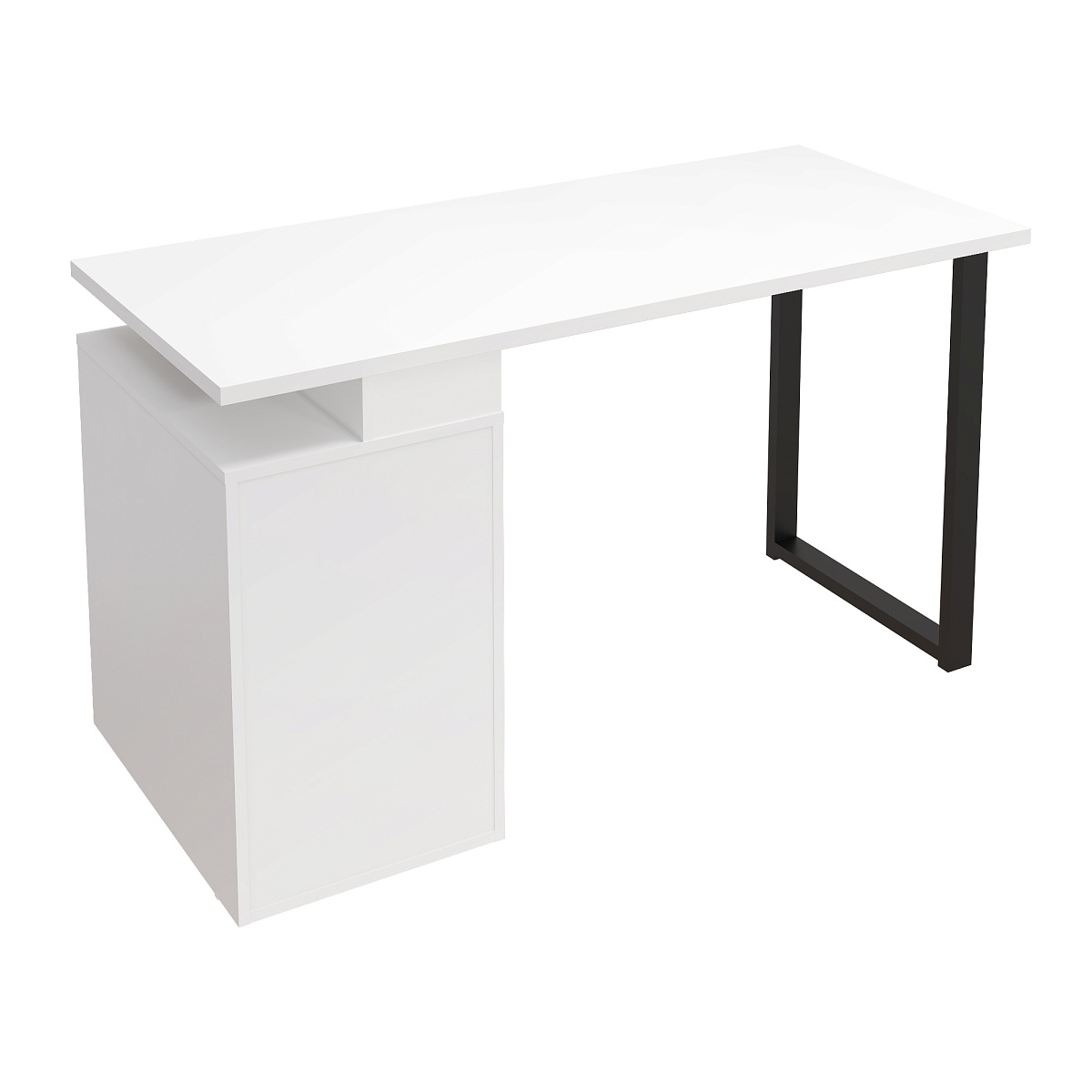 Стол С-406 белый структурный/меренга (1350*600)