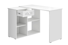 Стол угловой Ассоль АС-67 белое дерево