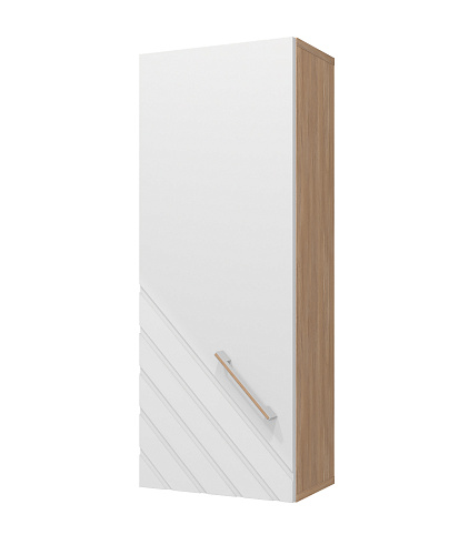 Шкаф навесной Милана МИЛ-2 дуб урбан янтарный/сатин белый