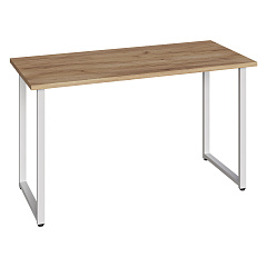 Стол С-600 дуб крафт золотой/каркас белый (1350х600)