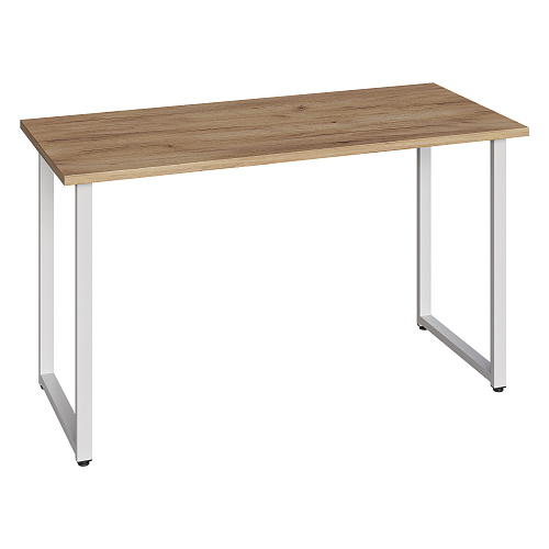 Стол С-600 дуб крафт золотой/каркас белый (1350х600)