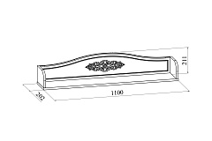 Полка Ассоль плюс АС-50 ваниль