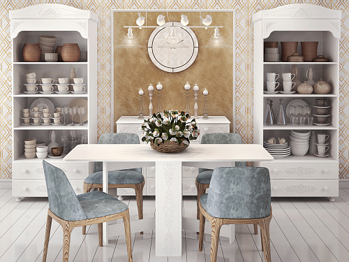 Стол раскладной СМ-4 белое дерево