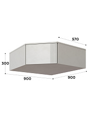 Антресоль Эмилия ЭЛ-55 кашемир/шарли керамика