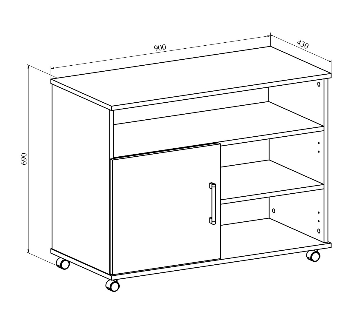 Тумба ОФ-23 северное дерево светлое