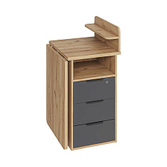 Стол С-405 дуб крафт золотой/графит