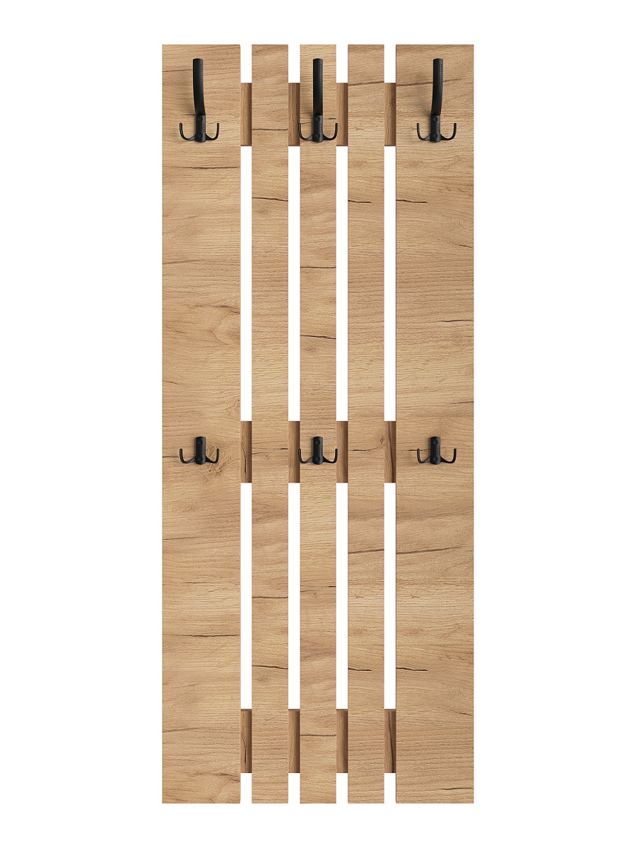 Вешалка ВН-12 дуб крафт золотой (600*1460)