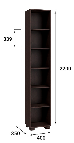 Стеллаж «Монблан» МБ-22 венге