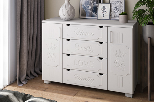 Комод ДримСтар ДС-13 белое дерево