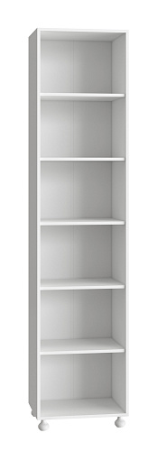 Шкаф Ассоль АС-531К (правый) белое дерево