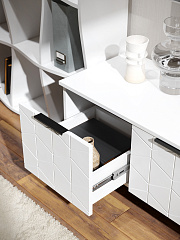 Тумба ТВ Контемпо КТ-05 белый бриллиант/бланж