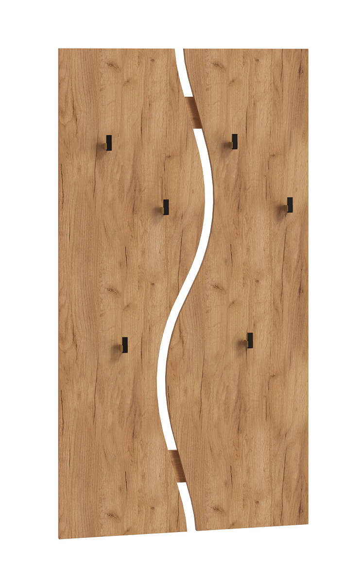 Вешалка Агата АТ-6 дуб крафт золотой