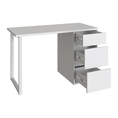 Стол С-411 белый структурный/меренга (1200х550 белая опора)