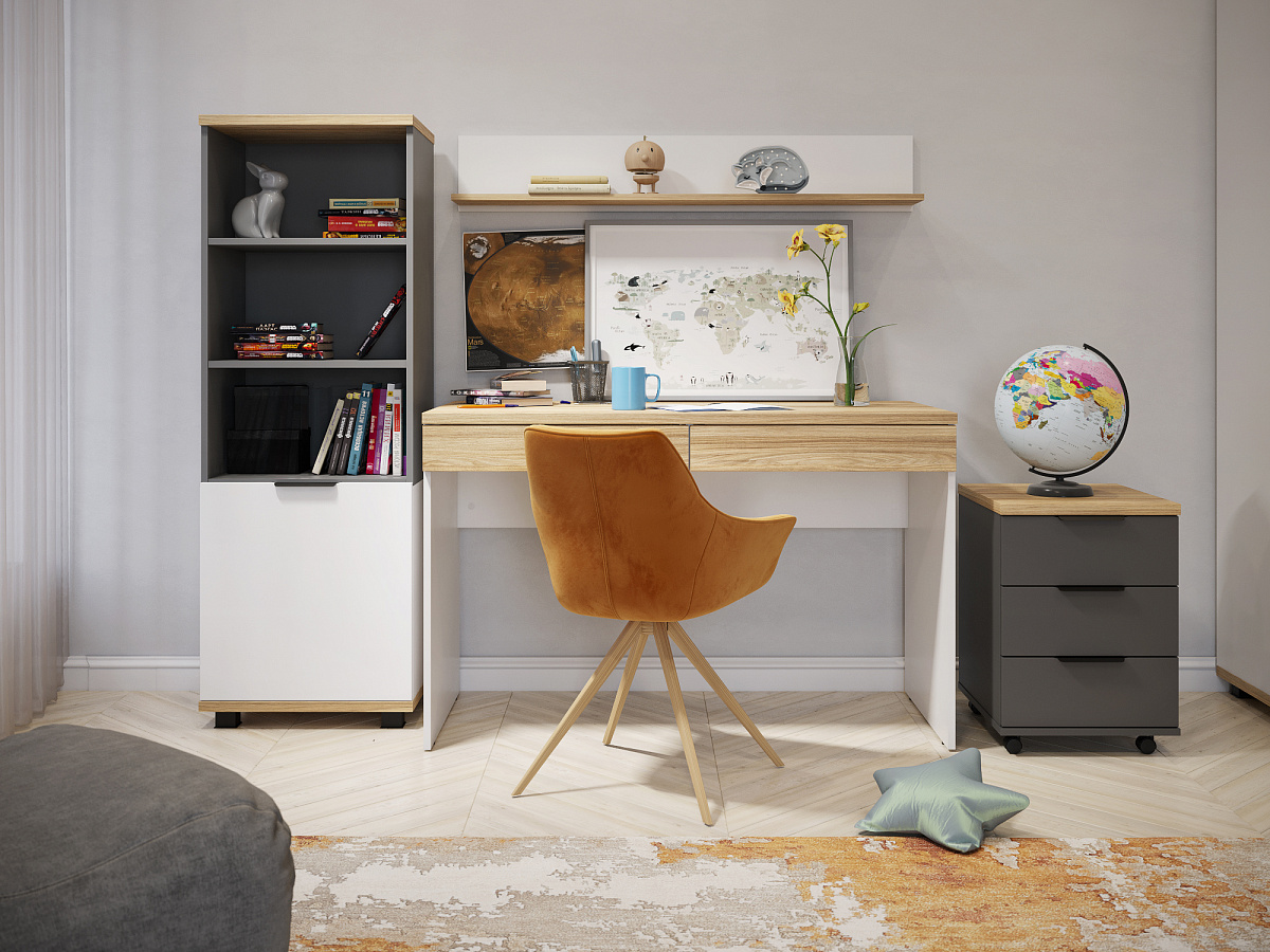 Тумба Скайлайт СЛ-12К блэквуд ячменный/графит