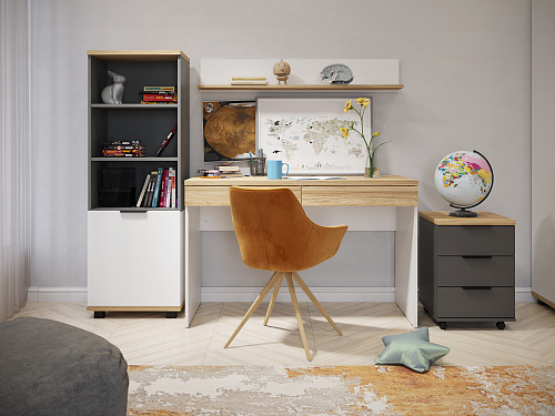 Тумба Скайлайт СЛ-12К блэквуд ячменный/графит