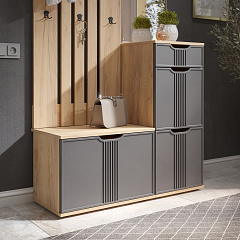 Тумба Эмилия ЭЛ-4 дуб крафт золотой/графит