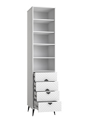 Пенал Астрид АР-06 белый бриллиант/бланж