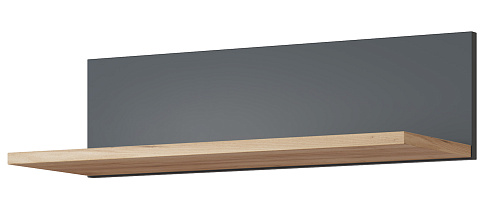 Полка Эмилия ЭЛ-8 дуб крафт золотой/графит