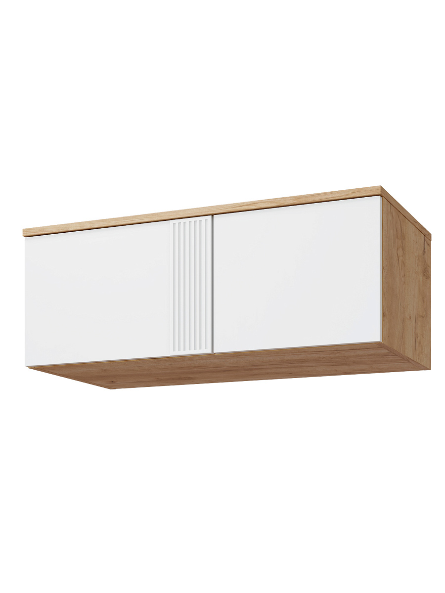 Антресоль Эмилия ЭЛ-51 дуб крафт золотой/меренга