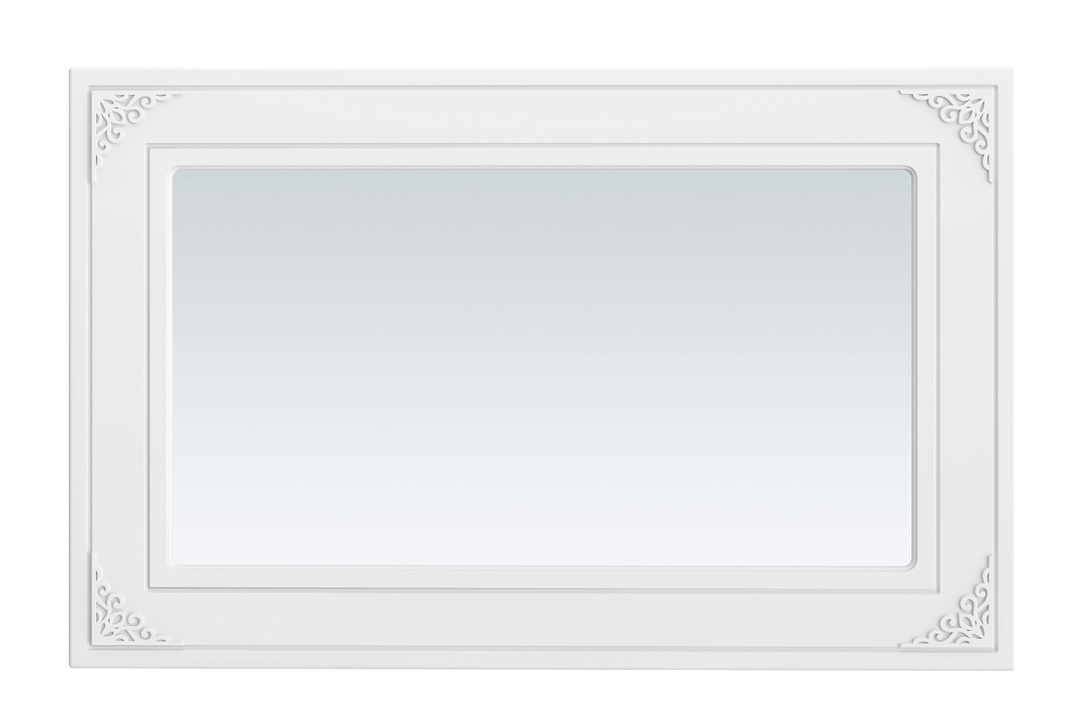 Зеркало Ассоль АС-75 (1100х700) белое дерево