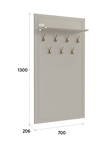 Вешалка Оливия ОЛ-15 (700х1300) кашемир/шарли керамика