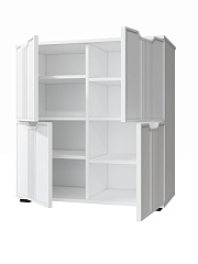 Тумба Эмилия ЭЛ-45 белый структурный/меренга