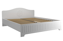 Кровать «Монблан» МБ-604К (2000х1800) белое дерево