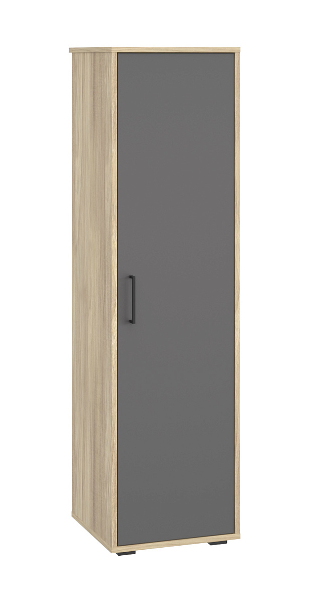 Шкаф-пенал Оскар ОС-01 блэквуд ячменный/графит