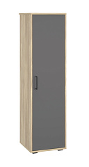 Шкаф-пенал Оскар ОС-01 блэквуд ячменный/графит