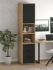 Пенал Оптима ОП-03 блэквуд ячменный/блэк