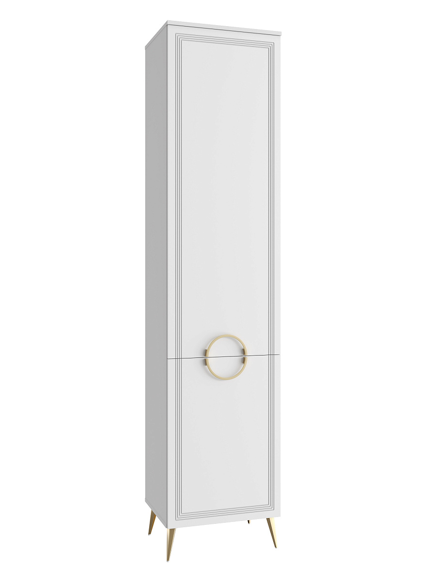 Шкаф-пенал Оливия ОЛ-11 правый белый бриллиант/бланж