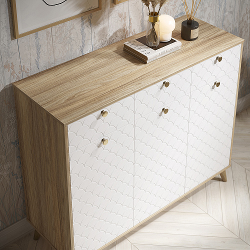 Тумба Велламо ВО-05 блэквуд ячменный/бланж