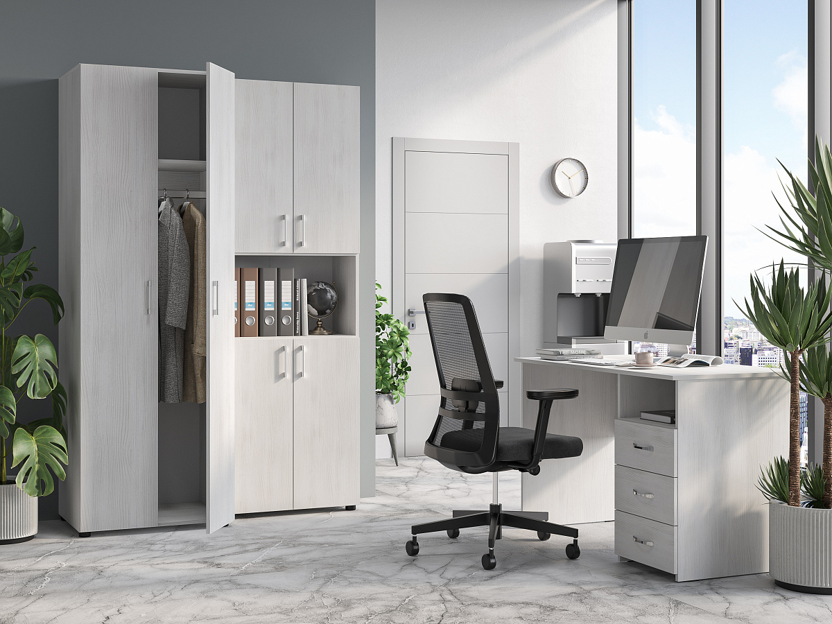 Шкаф платяной ОФ-31К северное дерево светлое