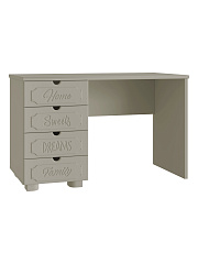 Стол письменный ДримСтар ДС-4 глиняный серый/риолит