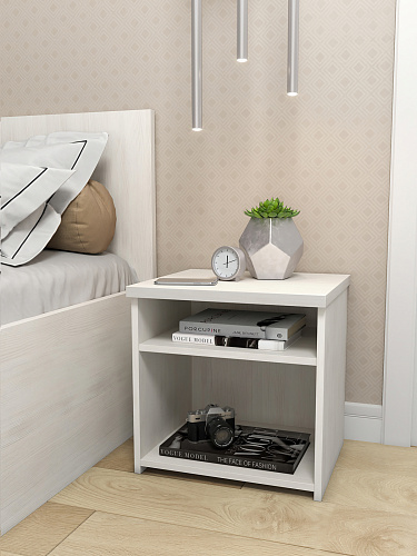 Тумба прикроватная открытая Виктория ВИ-15 северное дерево светлое