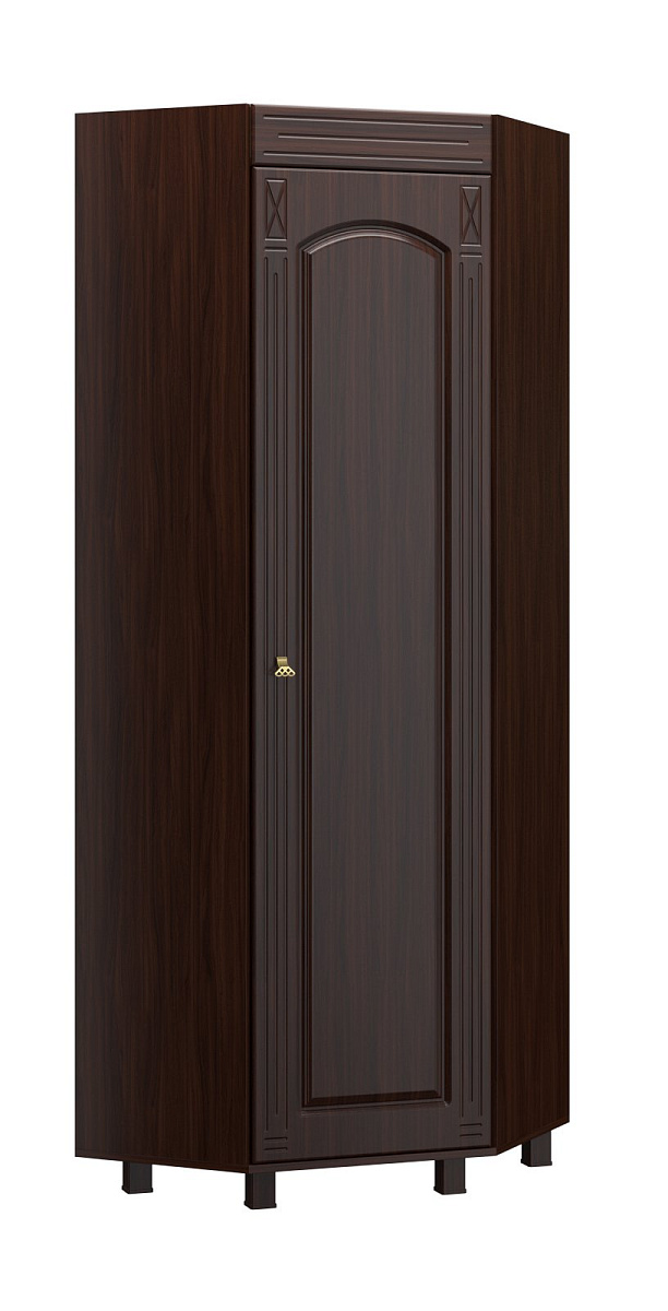 Шкаф угловой правый Элизабет ЭМ-1 орех темный