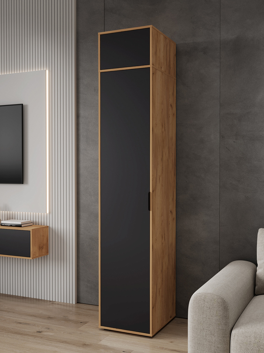 Антресоль Оптима ОП-10 дуб крафт золотой/графит