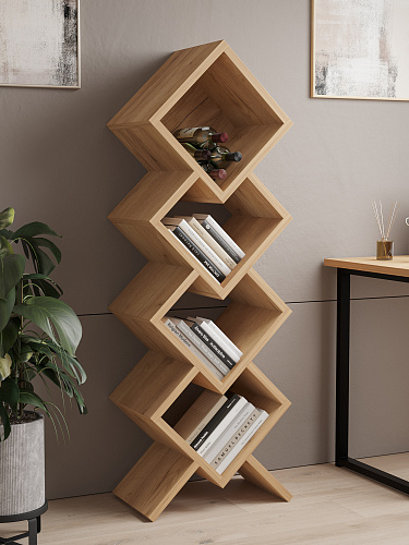 Стеллаж П-10 дуб крафт золотой